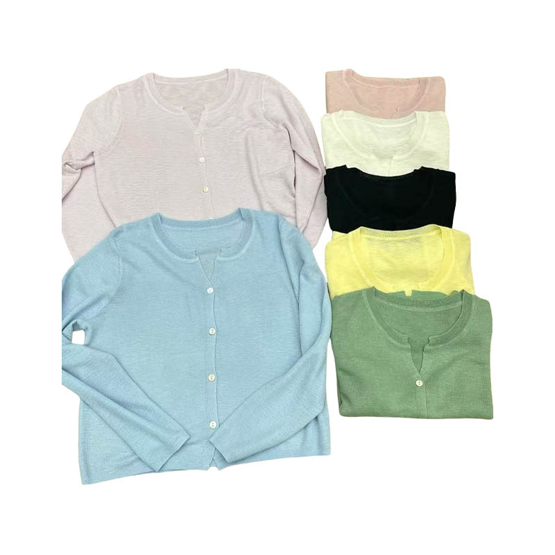 Lightweight Knitted Long-Sleeved Cardigan