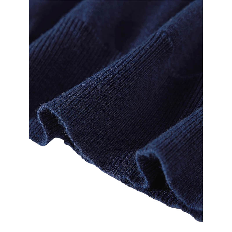 Fake Two Piece Polo Collar Knit