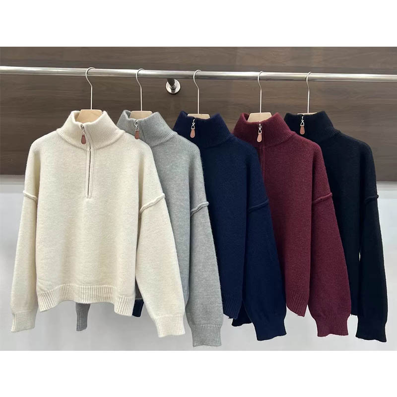Turtleneck Zipper Sweater Jacket