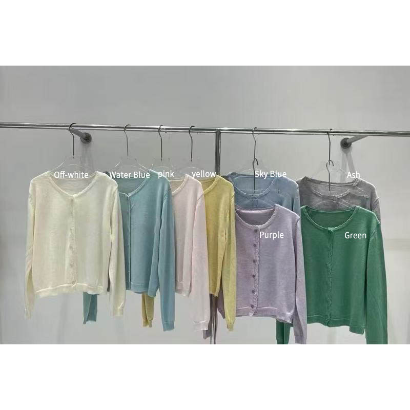 Lightweight Knitted Long-Sleeved Cardigan