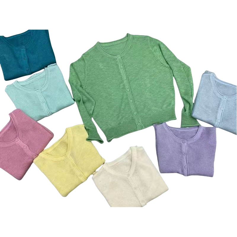 Lightweight Knitted Long-Sleeved Cardigan